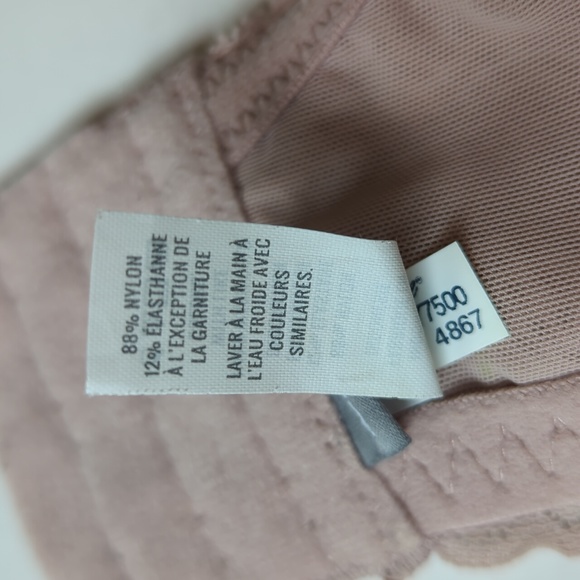 Aerie Real Happy Plunge Crochet Lace Underwire Bra 36D Pink Tan Purple - Picture 12 of 16